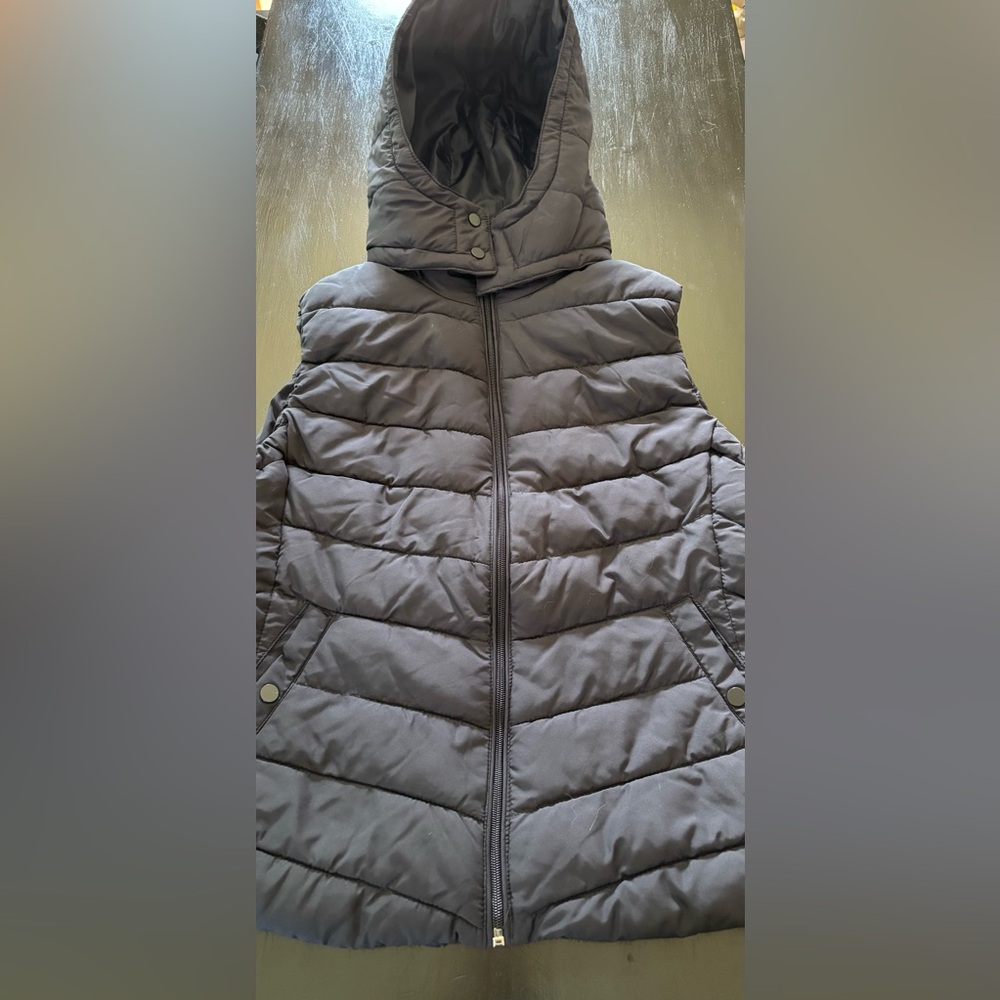 H&M Navy Blue Puffer Jacket Quilted Insulated